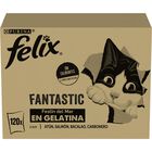 Felix Fantastic Seleção de Sabores Peixe em Gelatina saquetas para gatos - Multipack 120, , large image number null